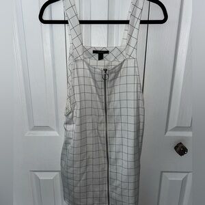 White checker dress